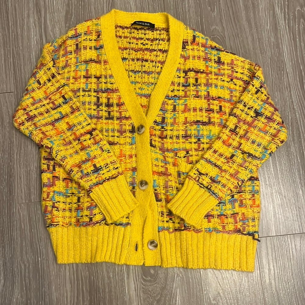 🎉NWOT🎉 Strut & Bolt Yellow Wool Cardigan